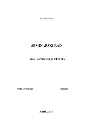 SEMINARSKI RADOVI PDF DOWNLOAD SEMINARSKI RADOVI PDF DOWNLOAD